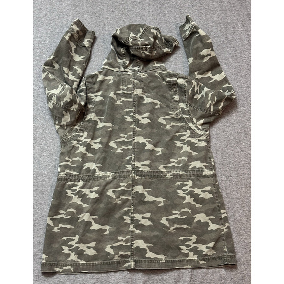 Universal Thread Womens Camo Jacket Green Camouflage Hooded Coat - Size XXL - Picture 2 of 8